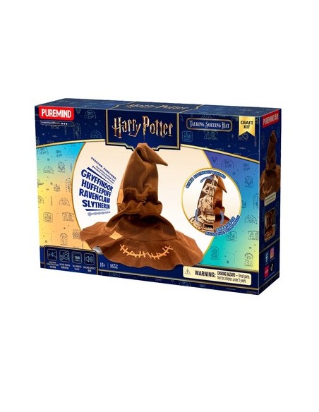 HARRY POTTER - MAGIC COLLECTIBLES - TALKING SORTING HAT - WOODEN SCENE