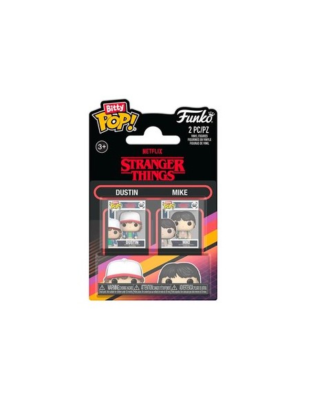 STRANGER THINGS - 2-PACK DUSTIN & MIKE - FUNKO BITTY POP