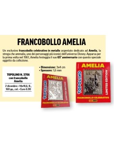 TOPOLINO 3706 CON FRANCOBOLLO AMELIA