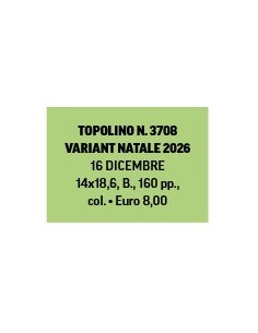 TOPOLINO 3708 VARIANT NATALE 2026
