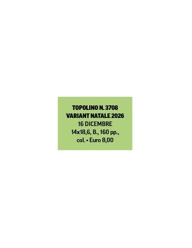 TOPOLINO 3708 VARIANT NATALE 2026