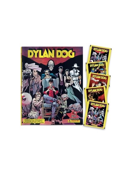 DYLAN DOG STICKER ALBUM E TRADING CARD COLLECTION - STARTER PACK - (contiene: ALBUM + 5 BUSTINE)