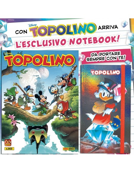 TOPOLINO 3433 CON AGENDA NOTEBOOK ZIO PAPERONE