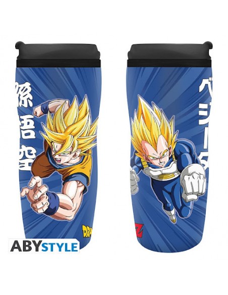 DRAGON BALL Z DBZ GOKU & VEGETA TRAVEL MUG