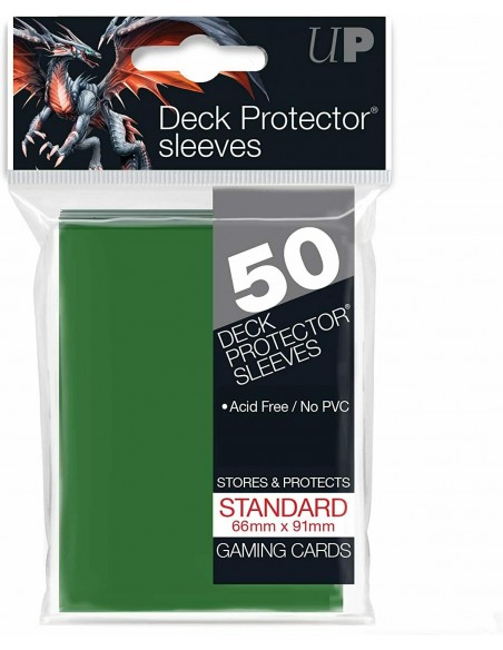ULTRA PRO DECK PROTECTOR STANDARD SLEEVES (50)  VERDE